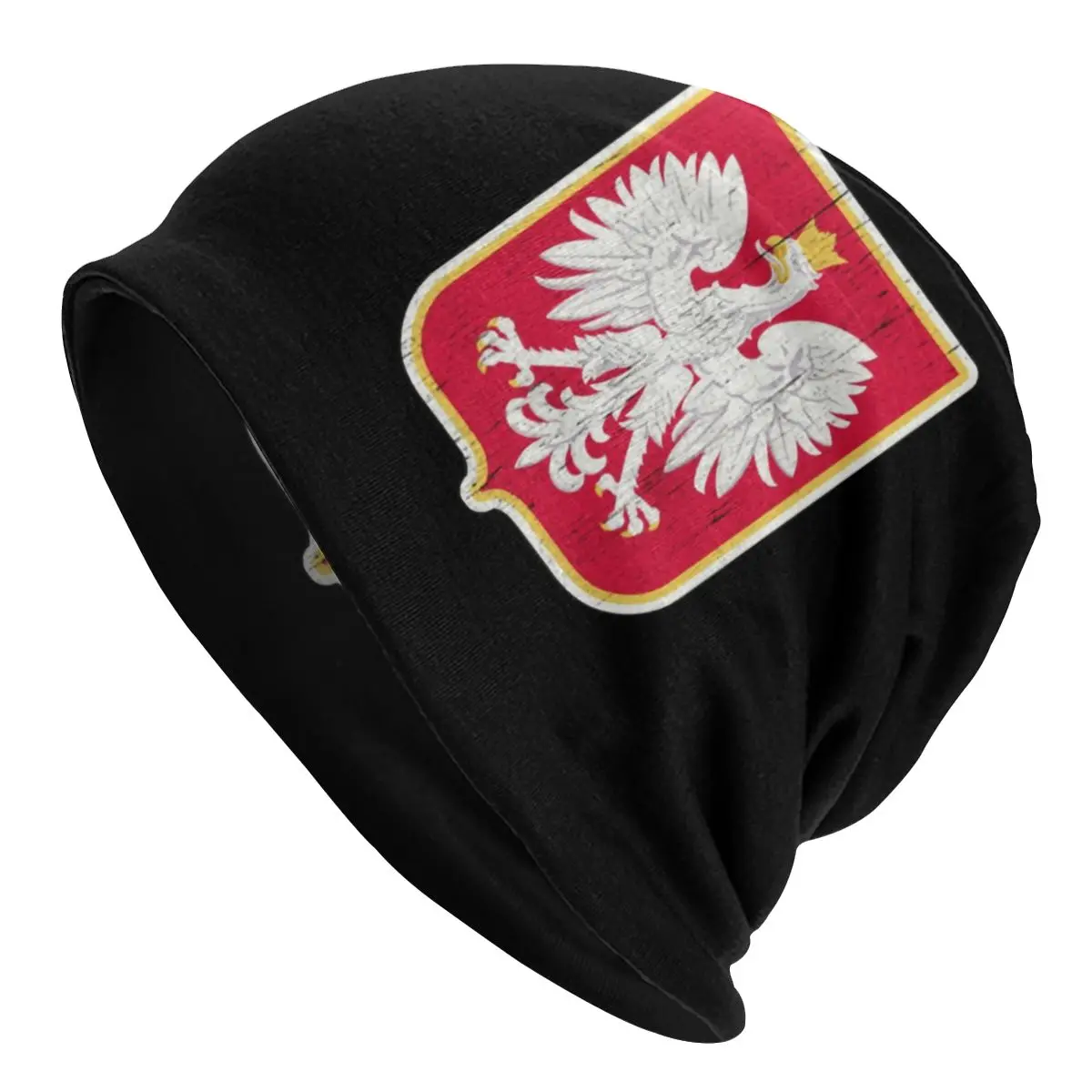 

Unisex Winter Warm Bonnet Femme Knit Hats Cool Polska Polish Coat Of Arms Eagle Beanie Cap Outdoor Poland Flag Beanies Caps