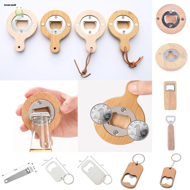 15styles Fashion Bottle Opener Simple Jar Bottle Wrench Creative Wood  Multifunction Square/round Shaped Can Opener Kitchen Tool - Openers -  AliExpress