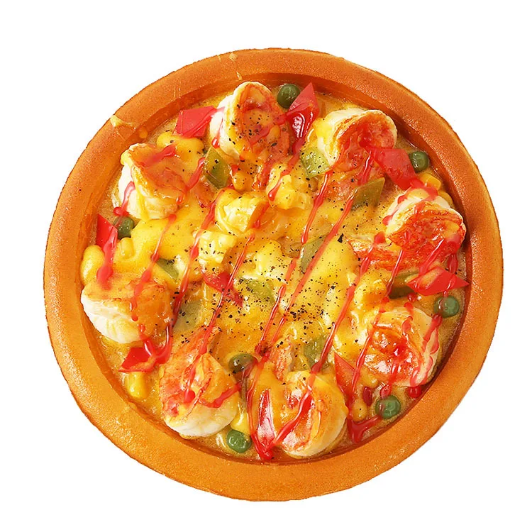 di pizza artificiale Simulazione alimentare di pizza