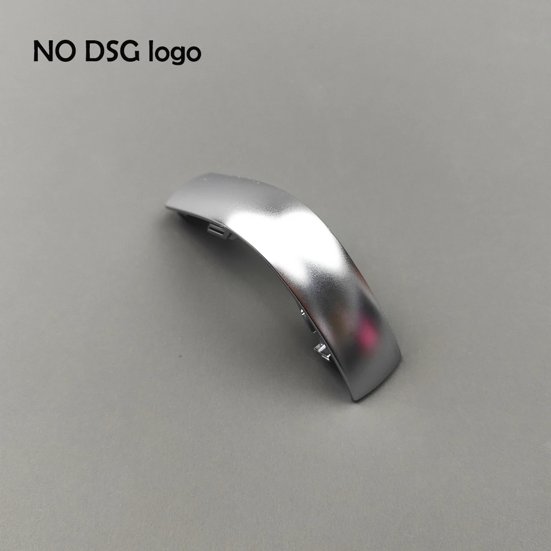 Chrome Matt Leather Shift Knob Gear Side Cover with DSG Emblem