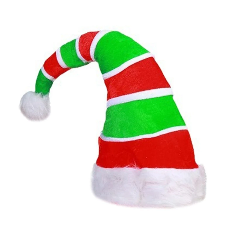 Christmas Santa Hat with White Brim for Christmas Festival Party New Year Headwear Santa Costume Accessory Gift 85LC