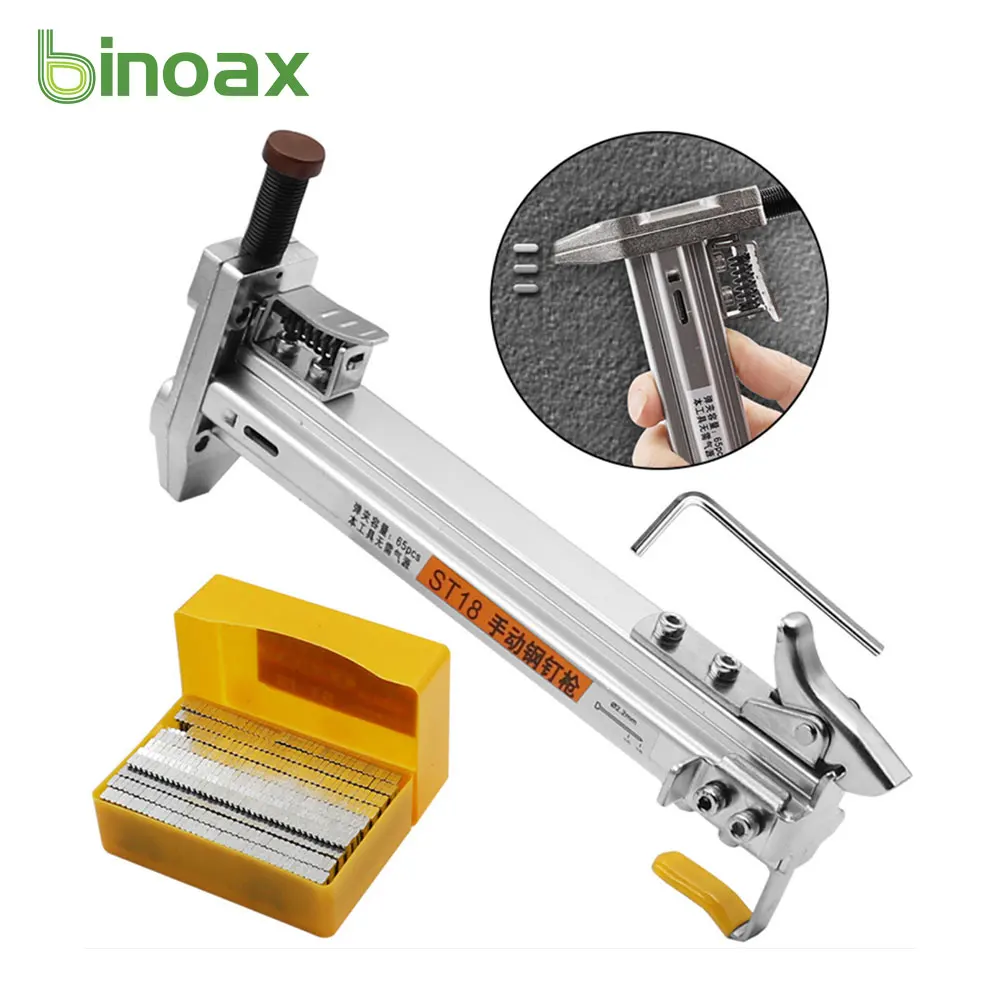 Binoax Manual Steel Nail Gun Semi Automatic Cement Nail Gun Wire Slot Nailing Device Nailing Machine