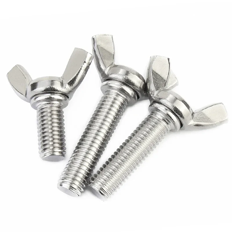 316 Stainless Steel Butterfly Bolt M4 M5 M6 M8 Wing Bolts Thumb Wing Screw Hand Tightening Screws Claw