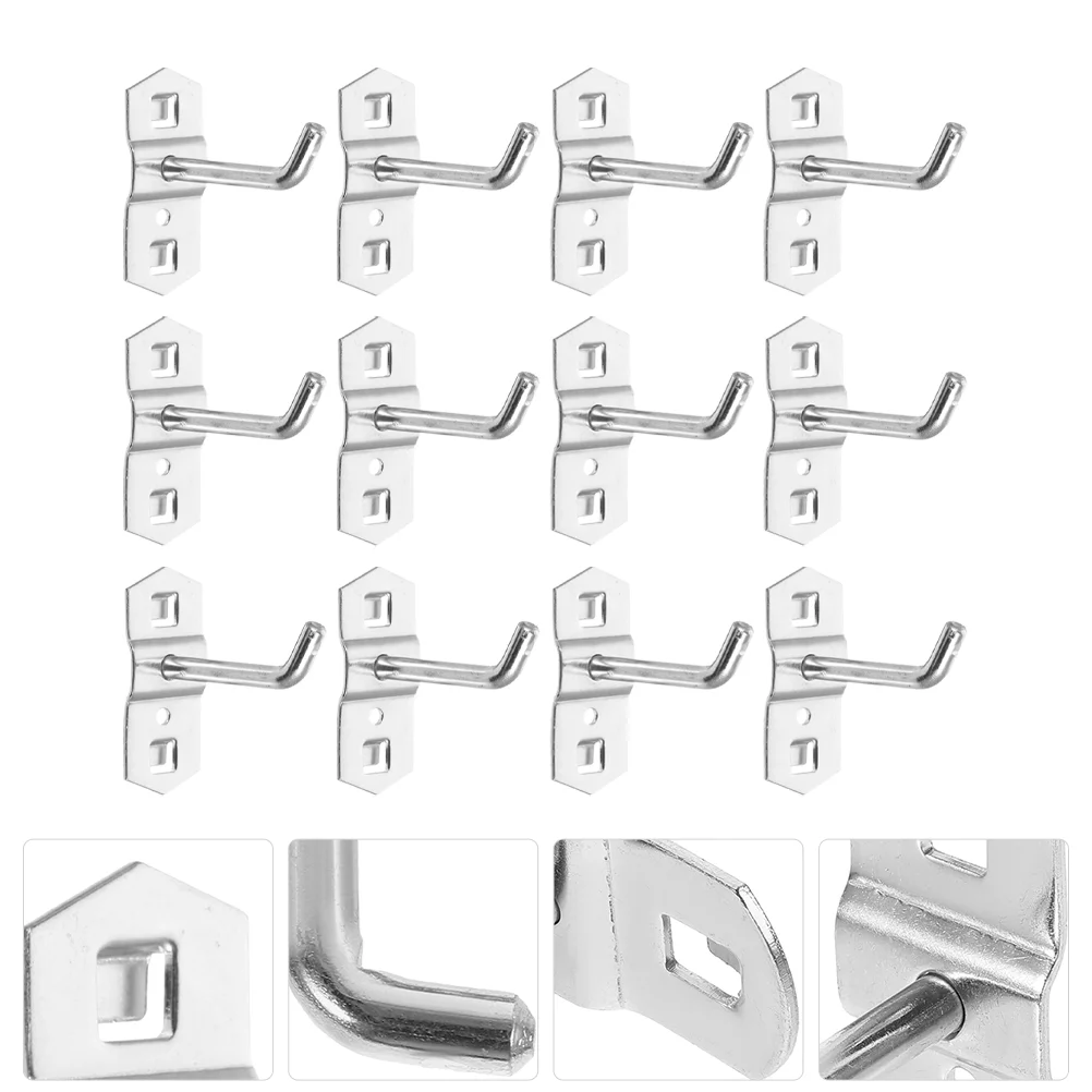 

12 Pcs Hanging Hook for Pegboard Accessories Hooks Storage Shelves Household Home