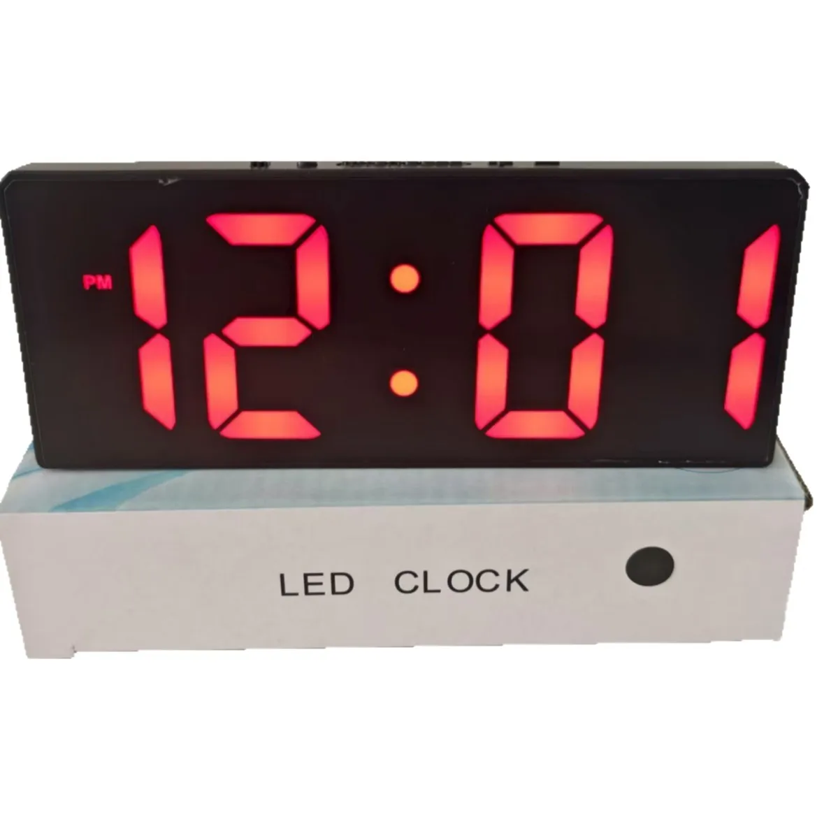 Acrylic/Mirror Digital Alarm Clock Voice Control Snooze Night Mode Table Clock 12/24H Anti-disturb Funtion Electronic LED Clock