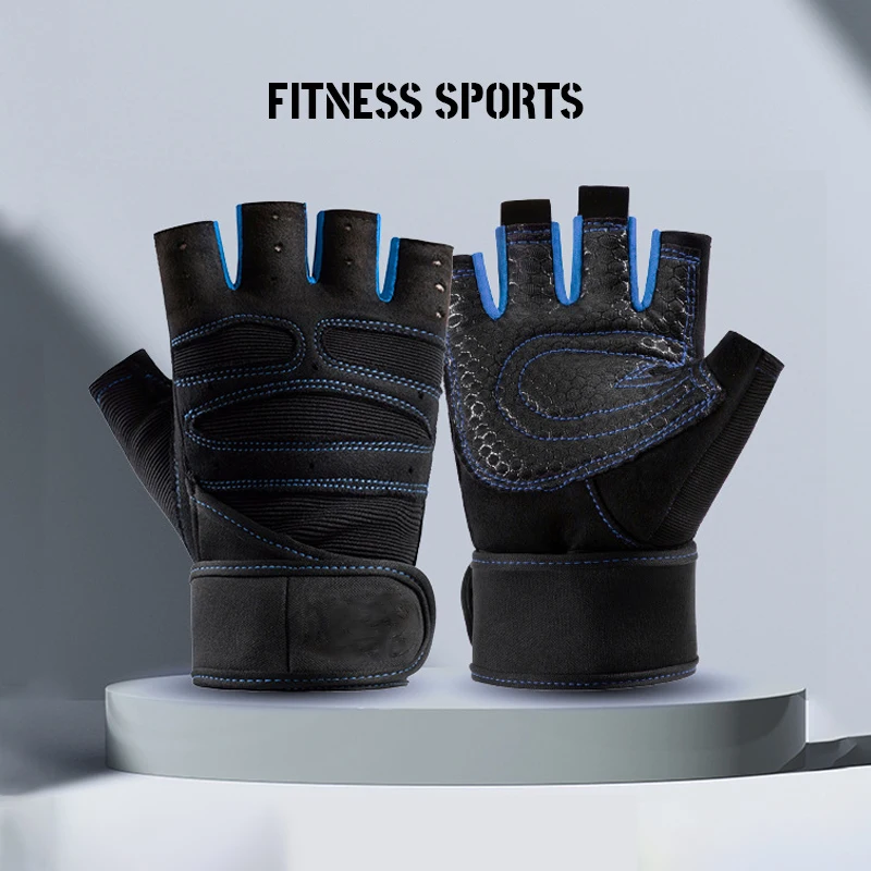 Weightlifting Gloves Men Women Four Seasons Gym Wrist Band Fitness Gloves Barbell Equipment Sports Cycling Non-Slip