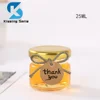 25ml Honey Pot Wedding Thank You Gift Jars with Lid Lable Paper Hang Tags for Handmade Items Mini Jam Container Glass Bottle 5