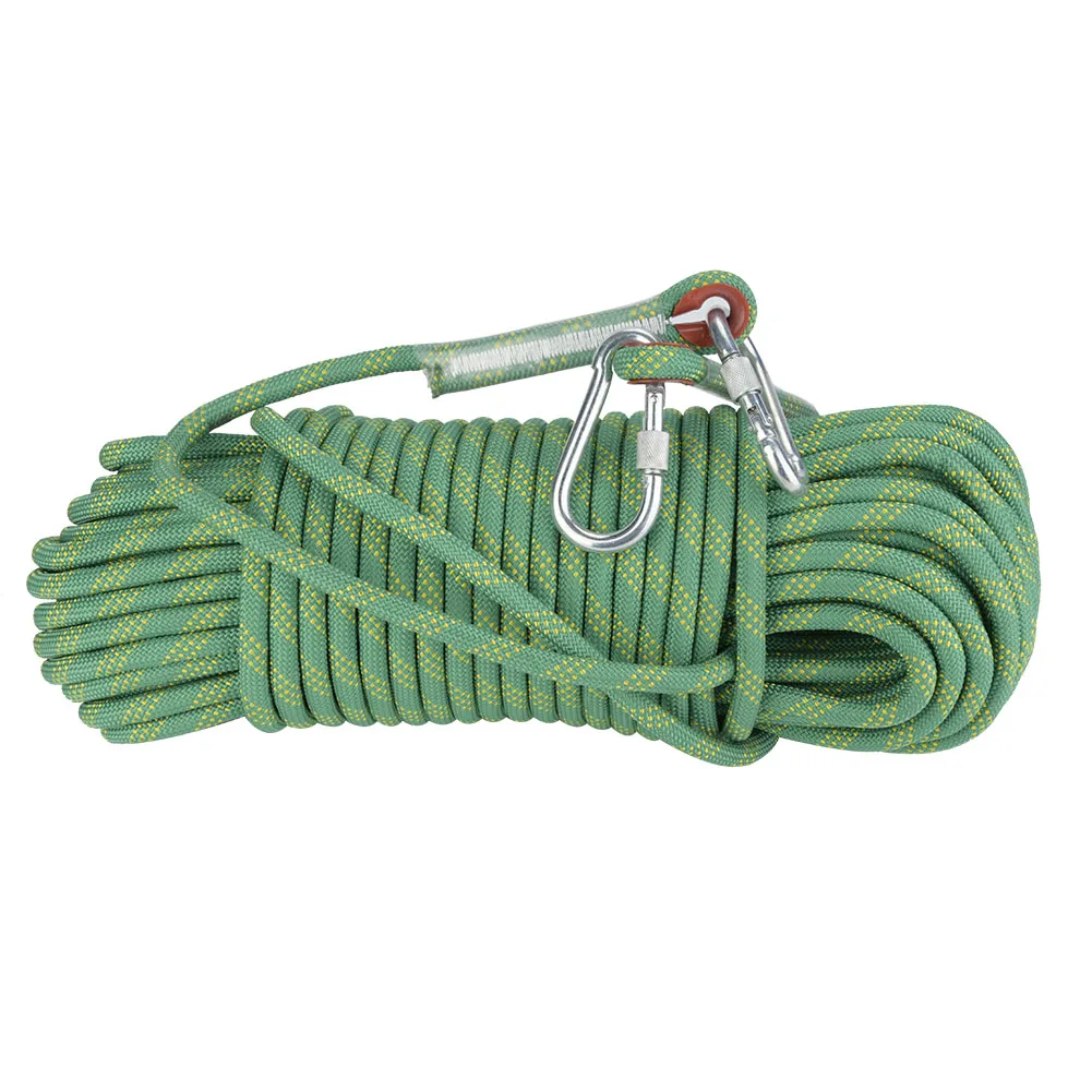 Outdoor Rock Climbing Escape Rope 12mm 30m Safety Survival Cord