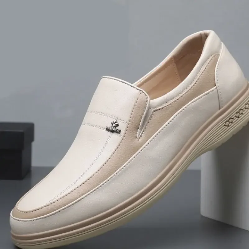 Men's Breathable Leather Business Casual Formal Shoes Trendy Comfortable Wear-resistant Youth Model 4