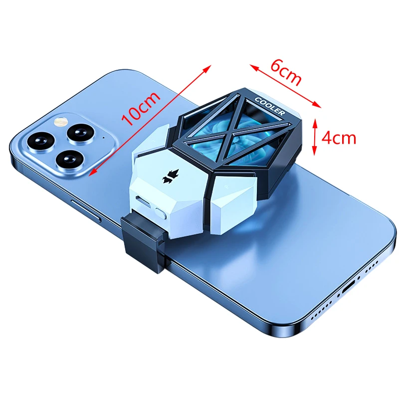 Universal Mini Mobile Phone Cooling Fan Radiator Turbo Hurricane Game Cooler Cell Phone Cool Heat Sink For Phone images - 6