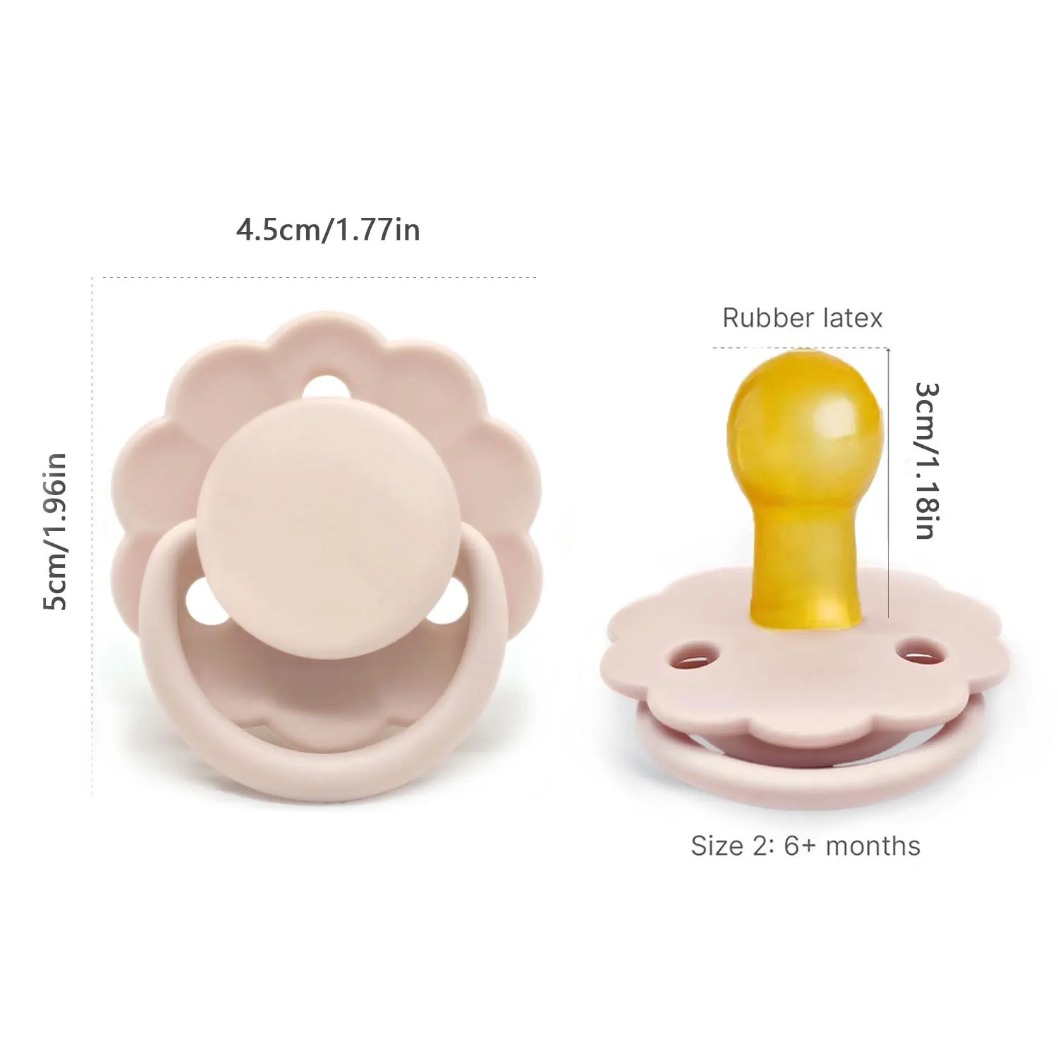Silicone Pacifier With macaron color pacifier chain 0-36 months old baby high-grade printed pattern baby silicone pacifier