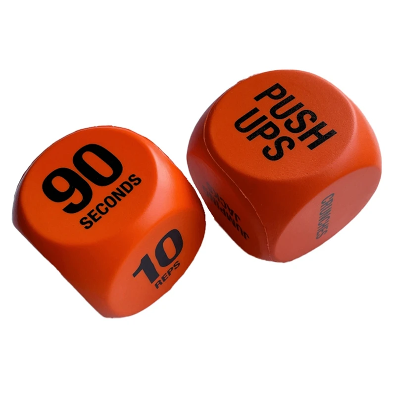 2Pcs Exercise Dice-Workout Dice Game For Cardio, Exercise Classes-Full Body Training Routine For Home & Gym game dice dice set