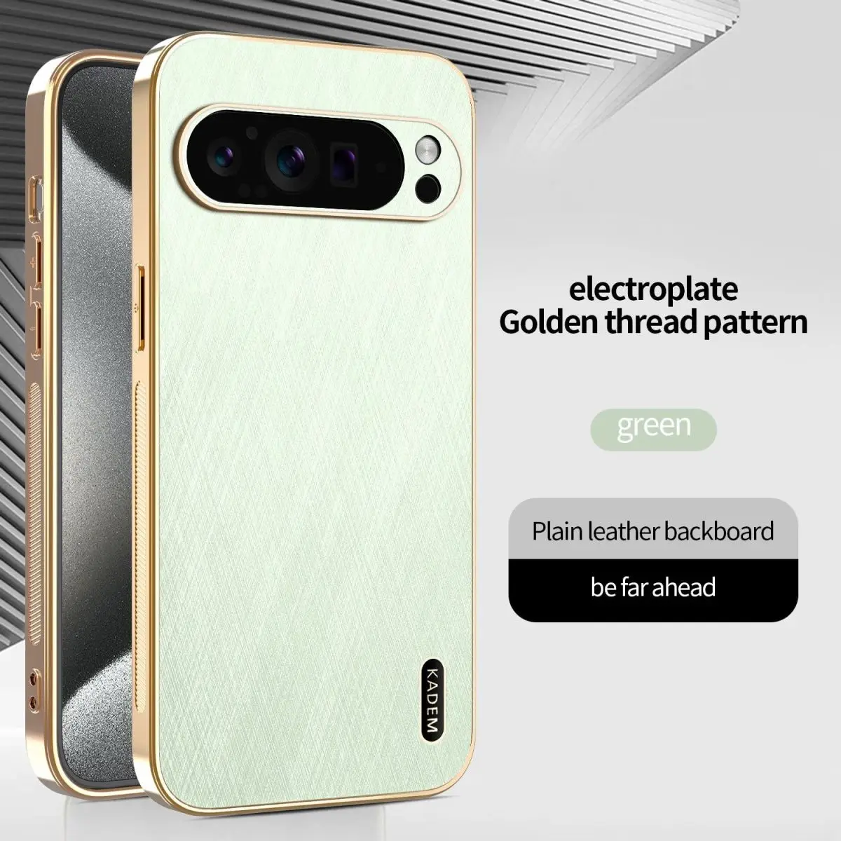 Business Magnetic Electroplating Gold Silk Pattern Anti-Fall Phone Case