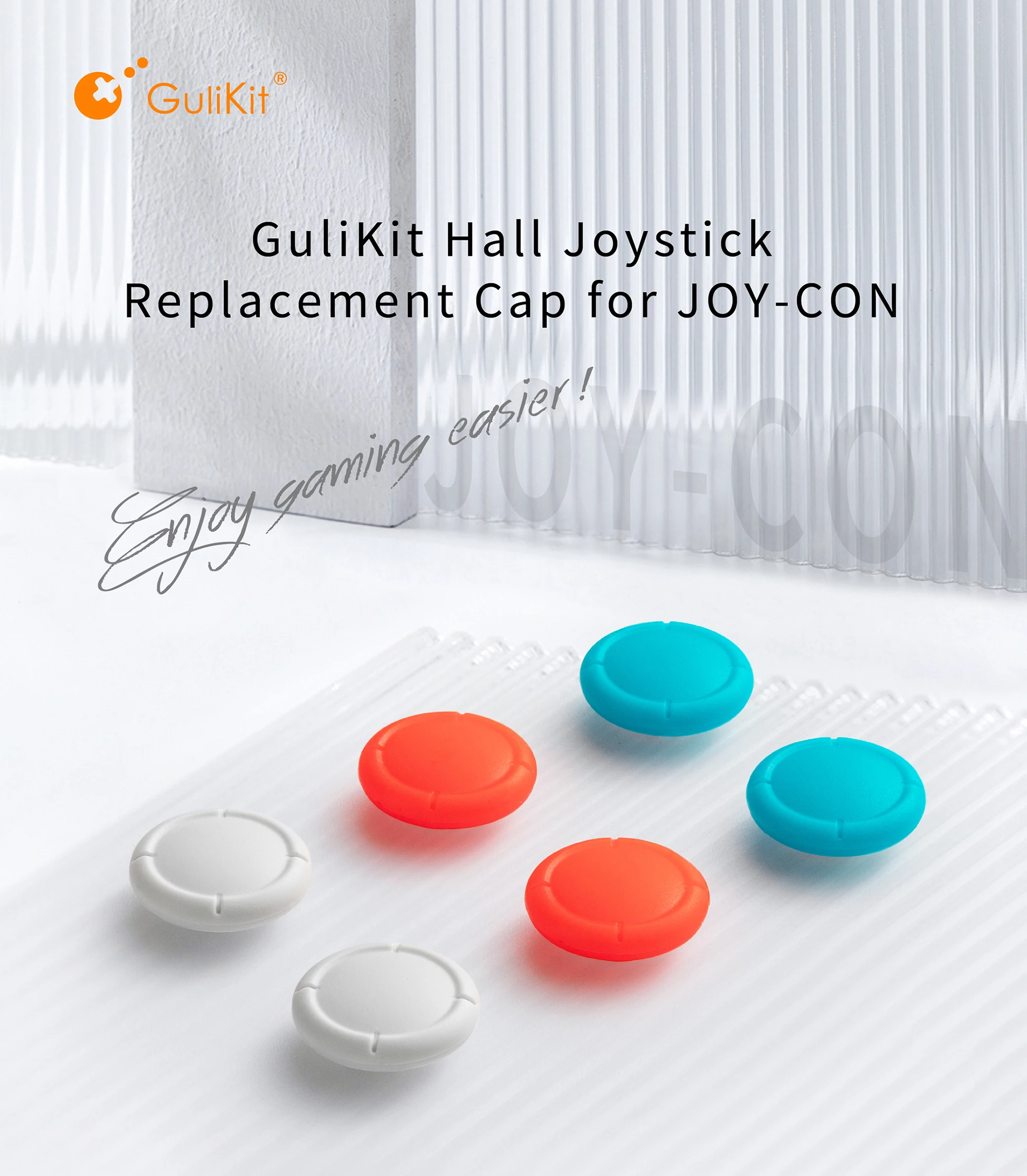 Gulikit Grain Joy Con Hall Rocker Sostituzione Rocker Cap Ns/Oled Lite Key Hat Accessori