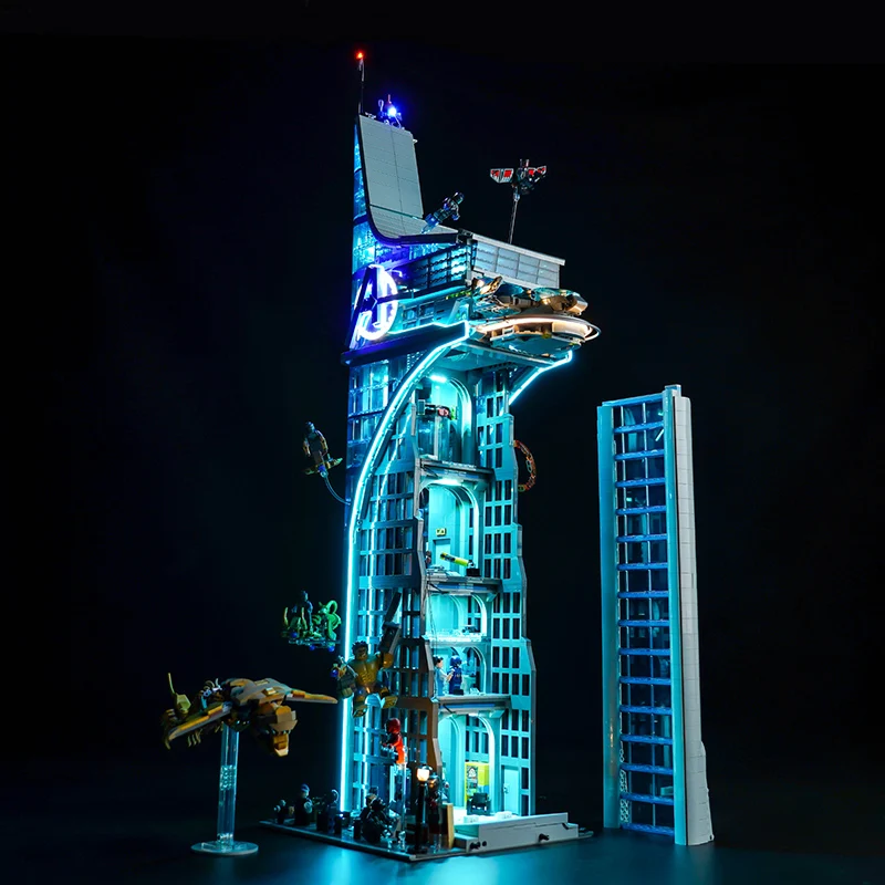Lazishi Led Light 76269 Set È Adatto Per Mattoncini A Torre Avengers (Inclusi Solo Accessori Per L'Illuminazione)