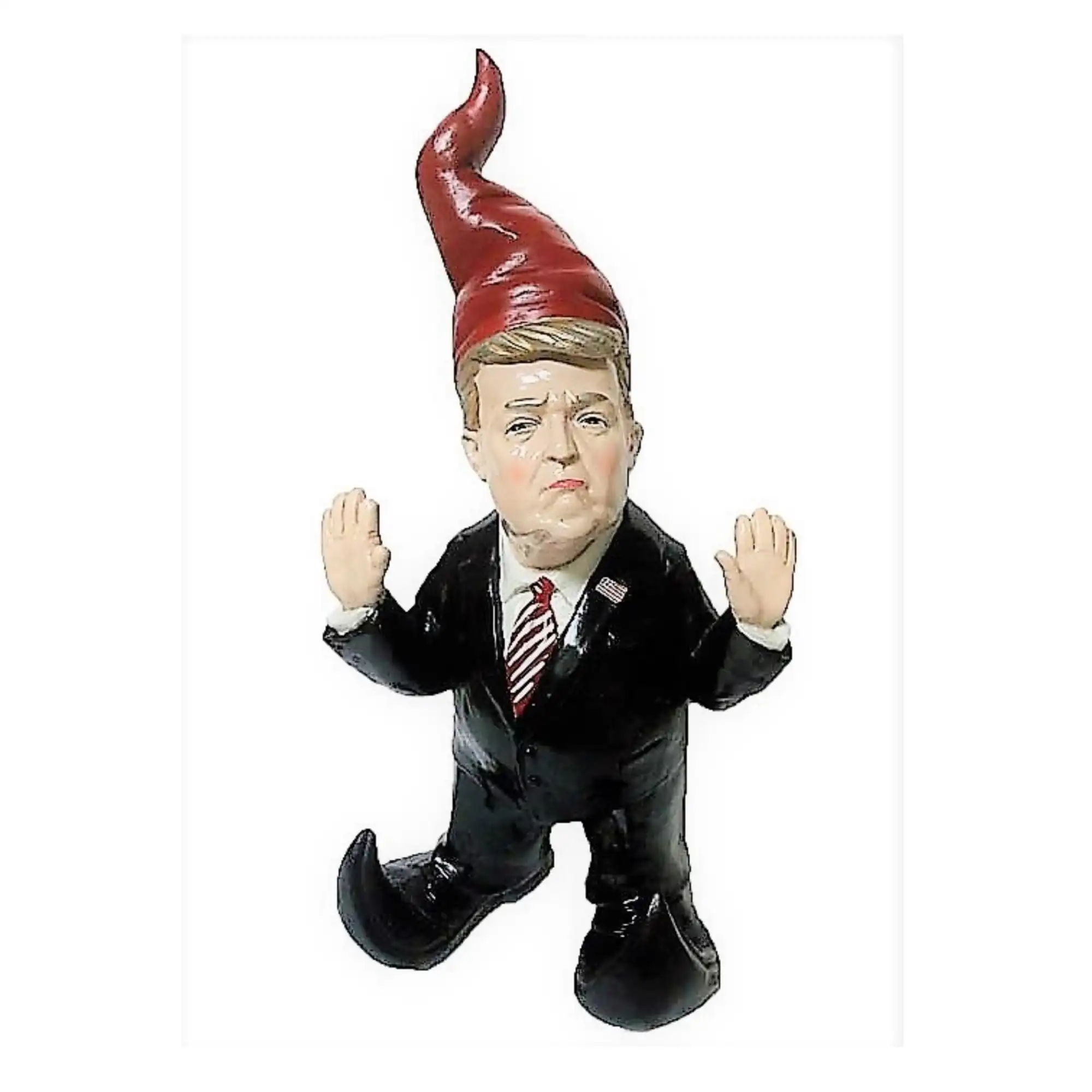 

Look-A-Like Trump Gnome an American Commander-in-Chief Military Large Outdoor Garden Statue 15"H Outdoor Figurine Sculpture