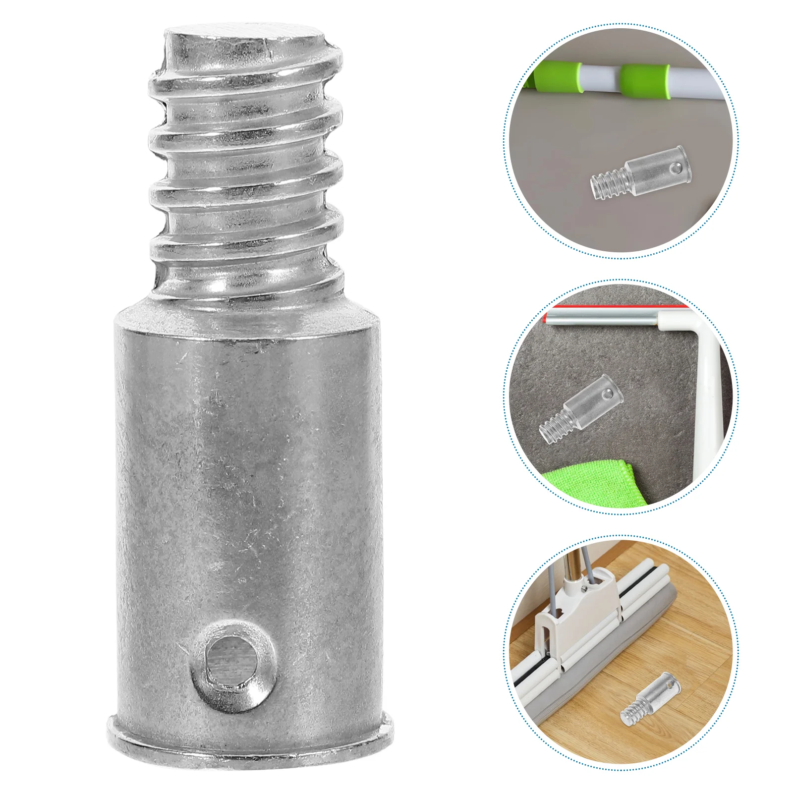 thumbnail image 2 of Parliky Threaded Connector For Broom Handle And Paint Roller Extension Poles Secure Screw Adapter Compatible With Straight And Telescopic Rods Easy Installation For Replacement And Repair 2 of 14