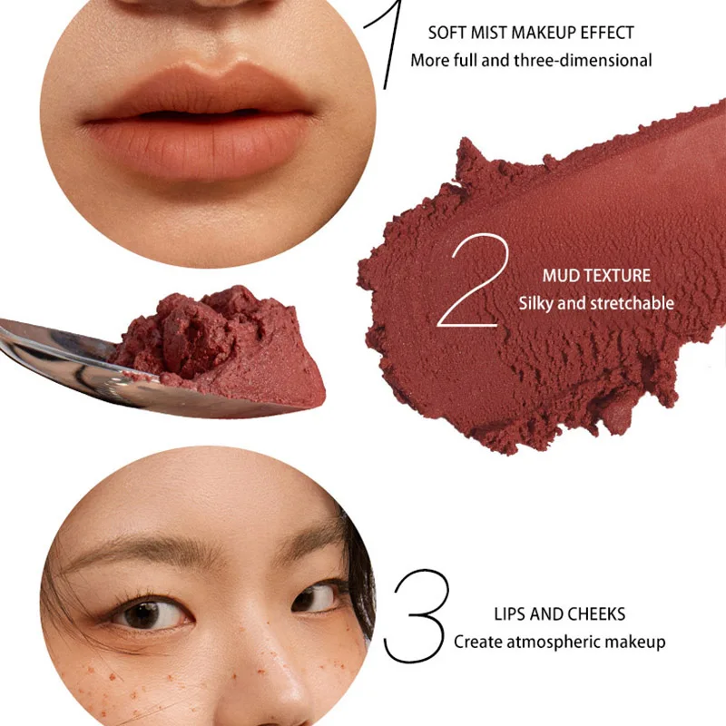 INTOYOU Shero Super Matte Lip &Cheek Mud 3