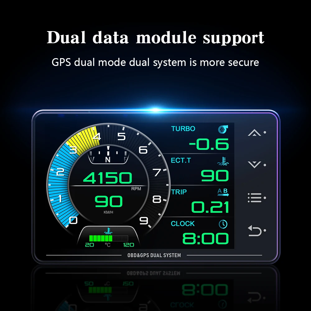 ֽ XS HUD OBD2 + GPS  ÷,   з  µ ͺ G  ̷ν LCD ÷