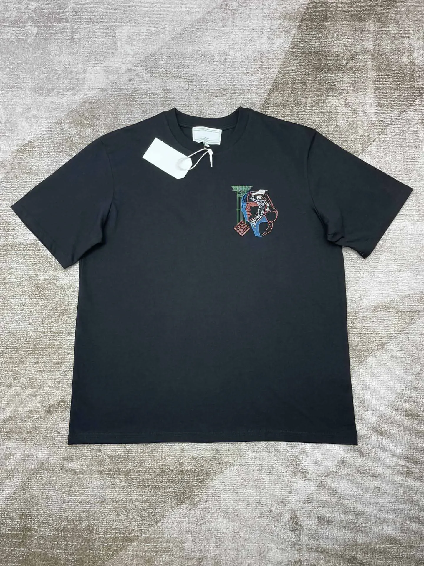 Summer Explosion Luxury Casual Cotton Logo Printed T-Shirt 2025 New Men's and Women's High Street  Loose Sports T-Shirt 6