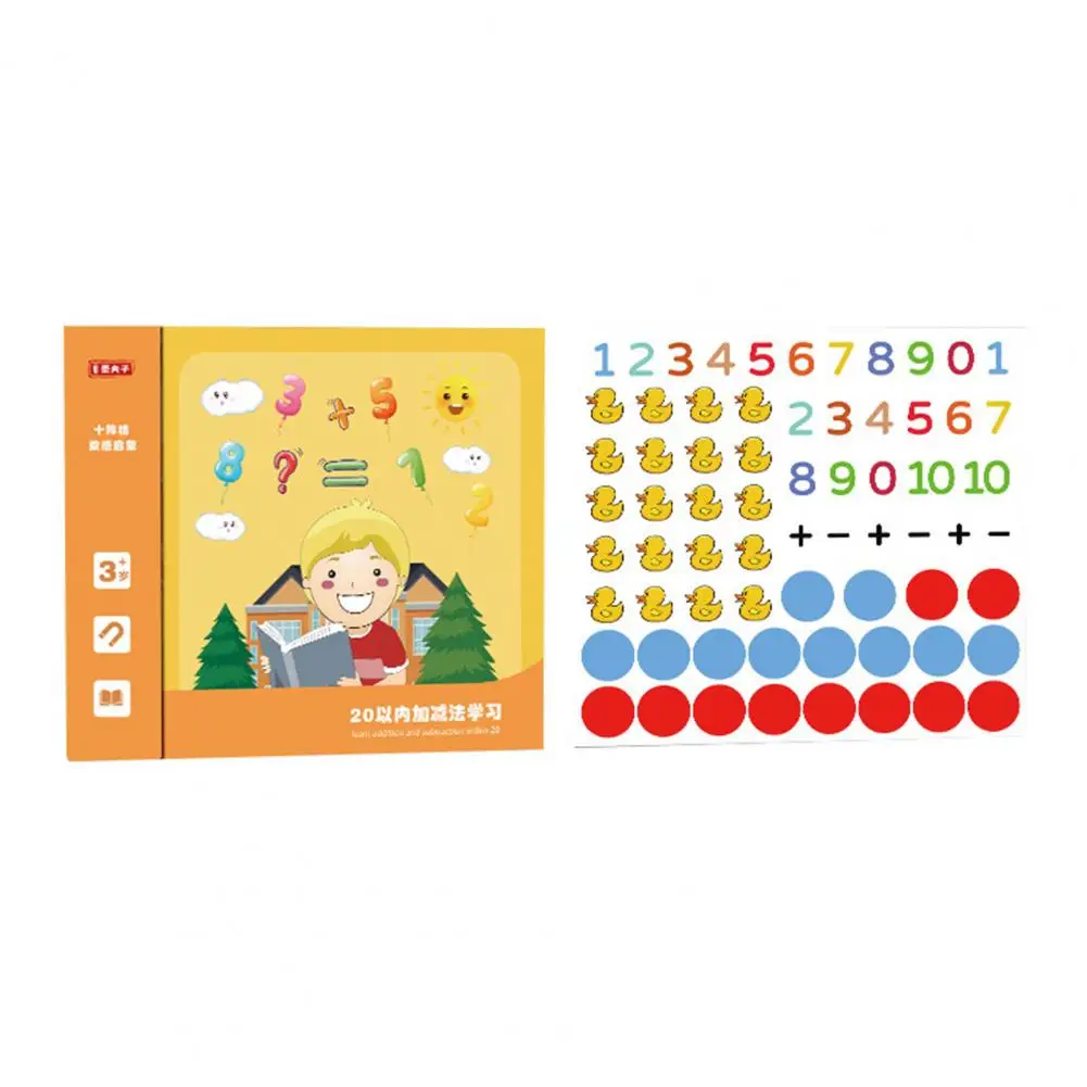 Number Learning Toy Educational Magnetic Math Puzzle Board Set for Kids Addition Subtraction Learning Book with for Boys