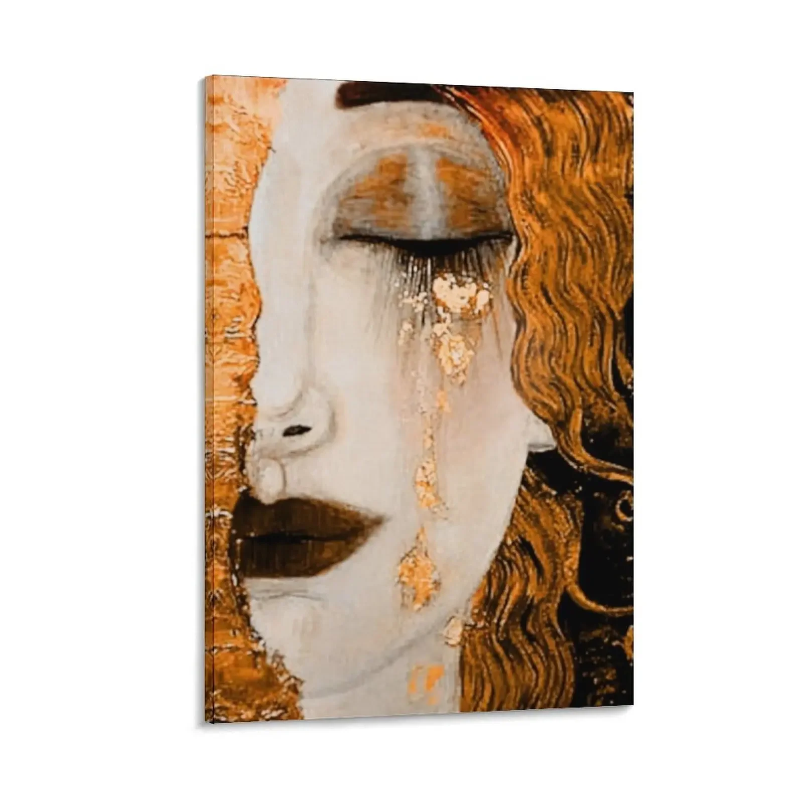 

Gustav Klimt | Art Nouveau Symbolism | "Freya's Tears" Canvas Painting Wall decoration frame japanese room decor