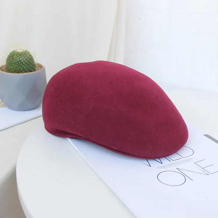 X4074 Retro Aristocrat Wool Berray Hat Lady Universal Hat