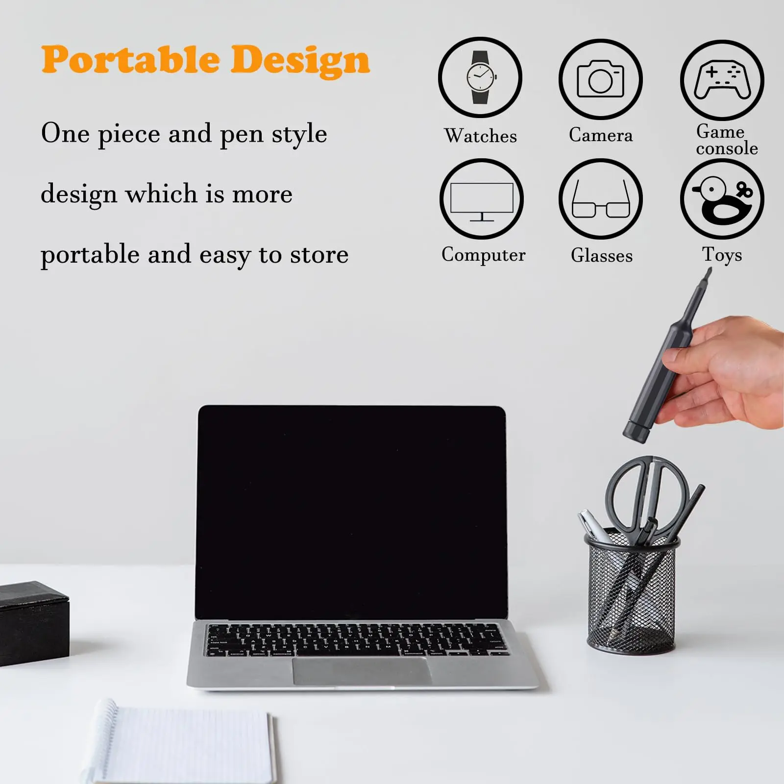 27 in 1 Precision Screwdriver Set Mini Portable Phillips TOrx Magnetic Screw Driver Head for Cell Phones Watches Computers