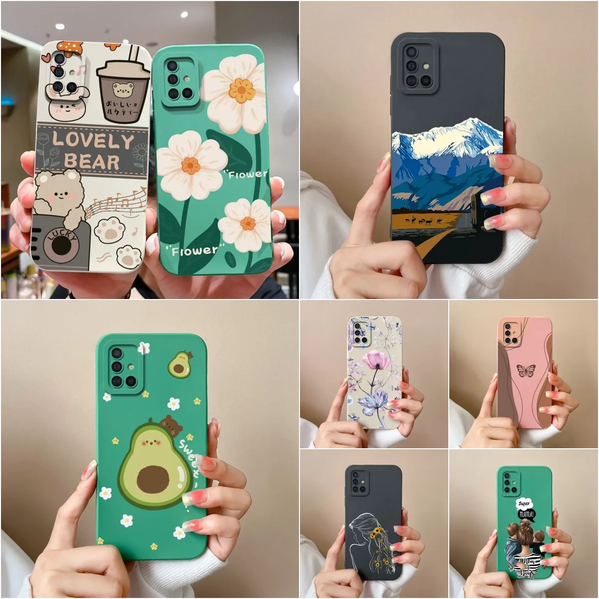 Fashion Design Shockproof Matte Liquid Silicone Soft Bumper Phone Case