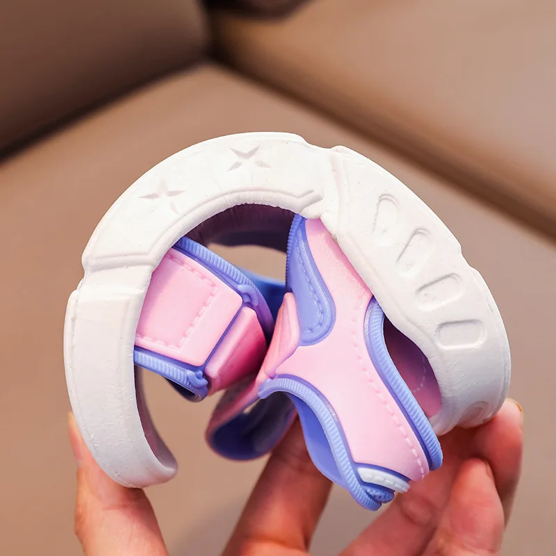 Children Sandals Summer Cartoon Soft Sole Anti Slip Boys Sandals Fashionable Girls Beach Shoes 4-10T Kid PVC kids shoes children sandals kids sandals