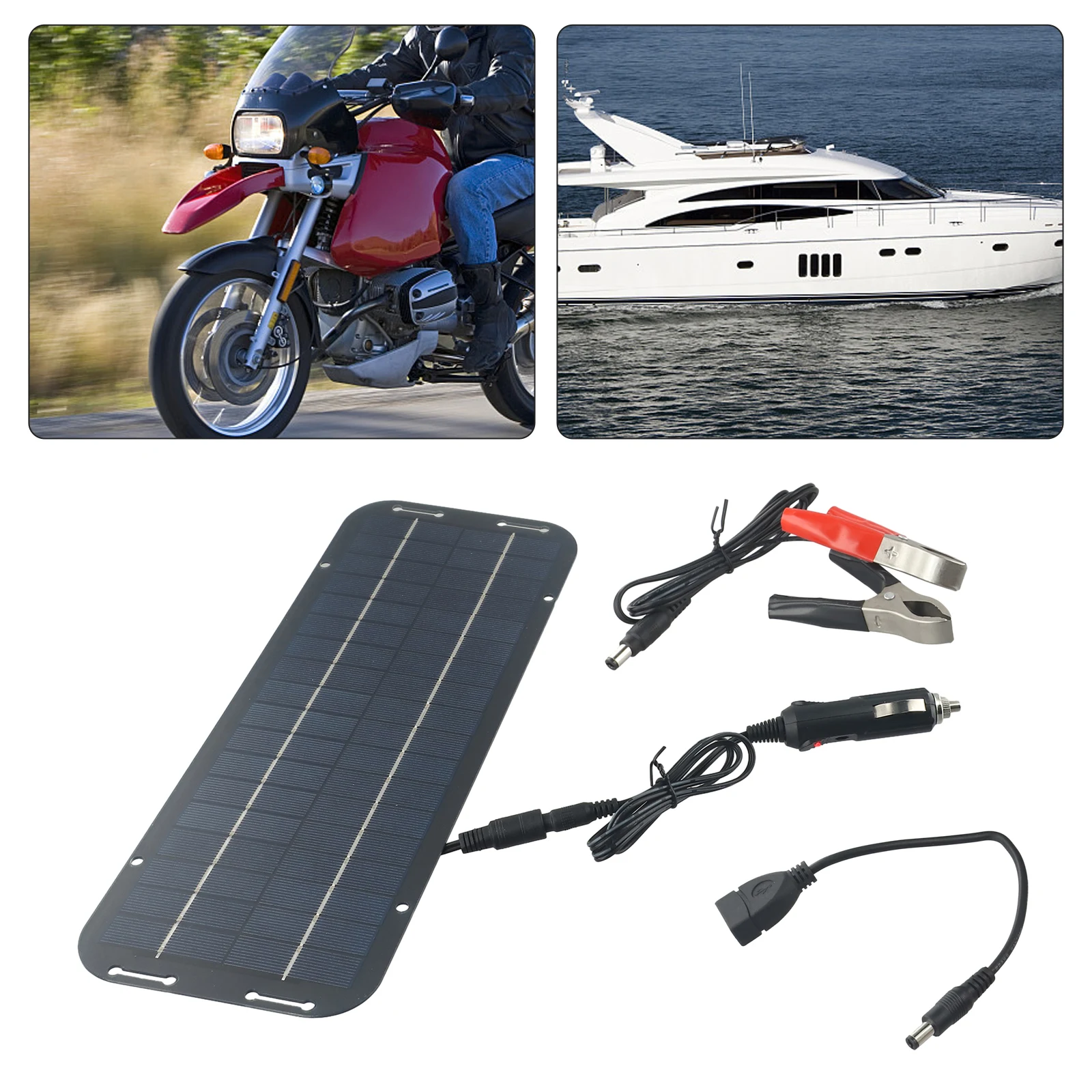 Solar Panel and Portable Solar Charger 60W Solar Panel 12V Trickle Battery Charger For Caravan Car Van Boat