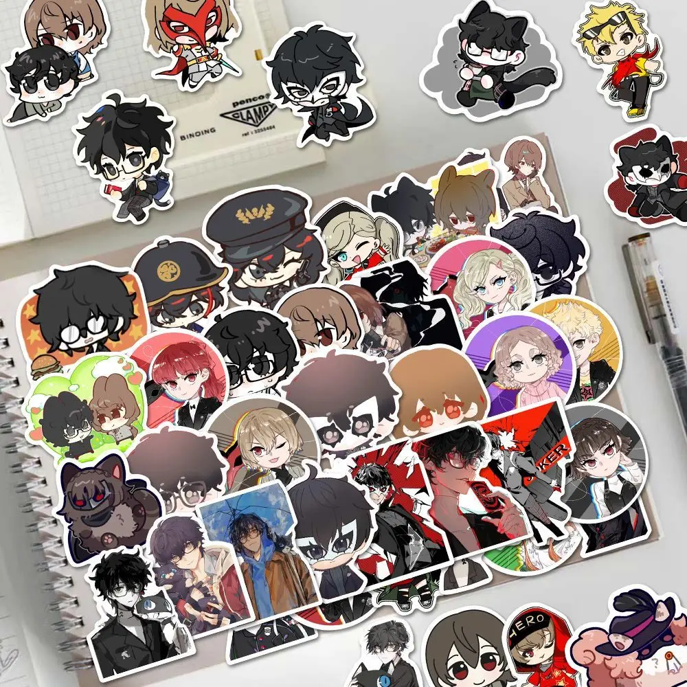 PERSONA5 애니메이션 스티커, 아마미야 렌, 사카모토 류지, 학용품, 학생 문구, 귀여운 노트북, 전화 케이스, DIY 장식