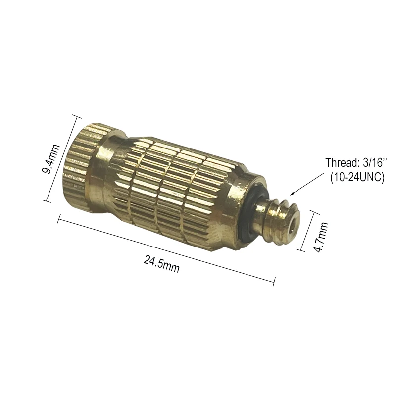 50Pcs 0.1-0.8Mm 안개 냉각 분무기 3/16 수나사 산업용 가습기 노즐 정원 관개 쿨러 피팅
