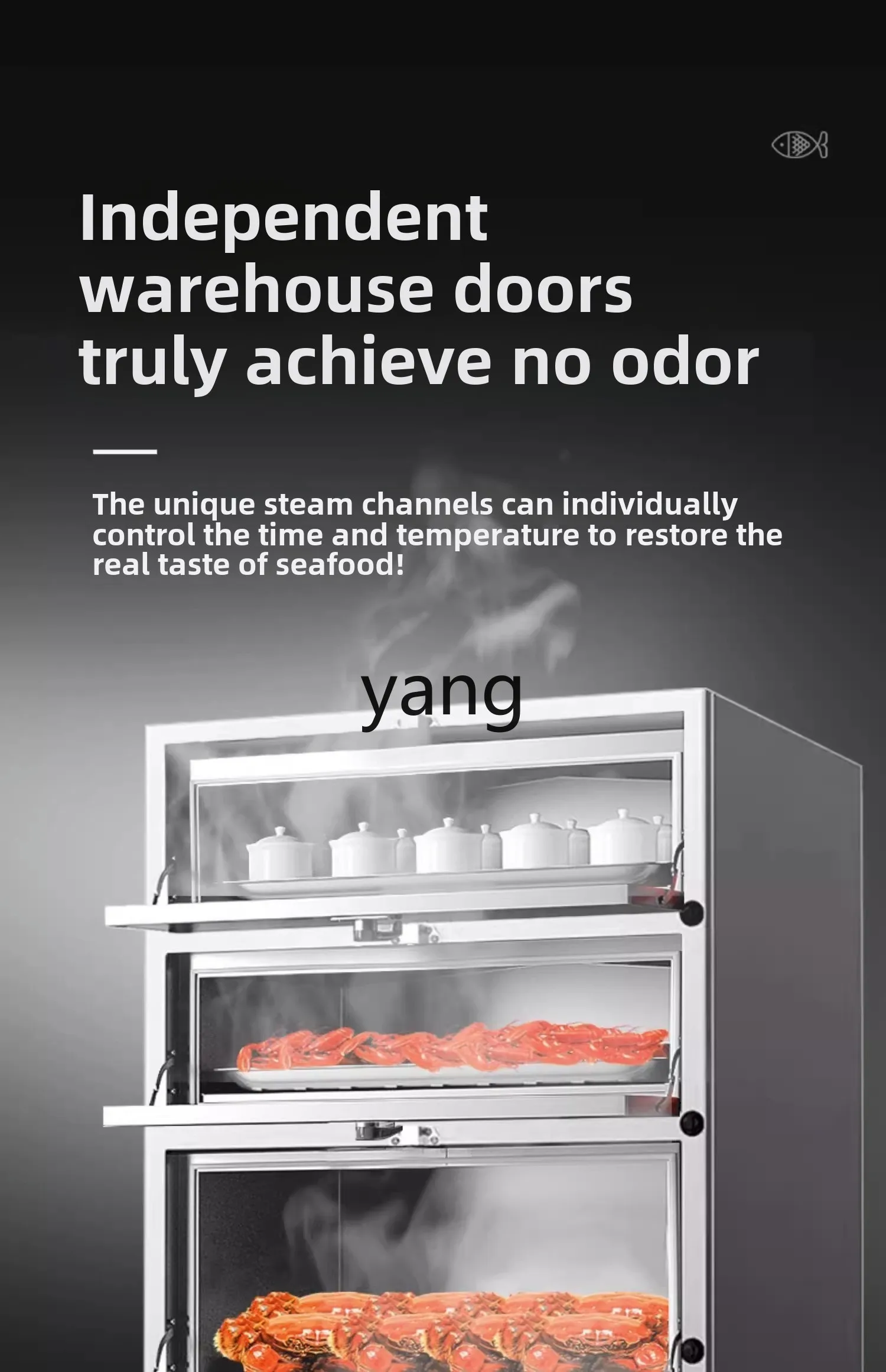 LMM commercial three-door gas electric steamer hotel steamed fish stew cabinet