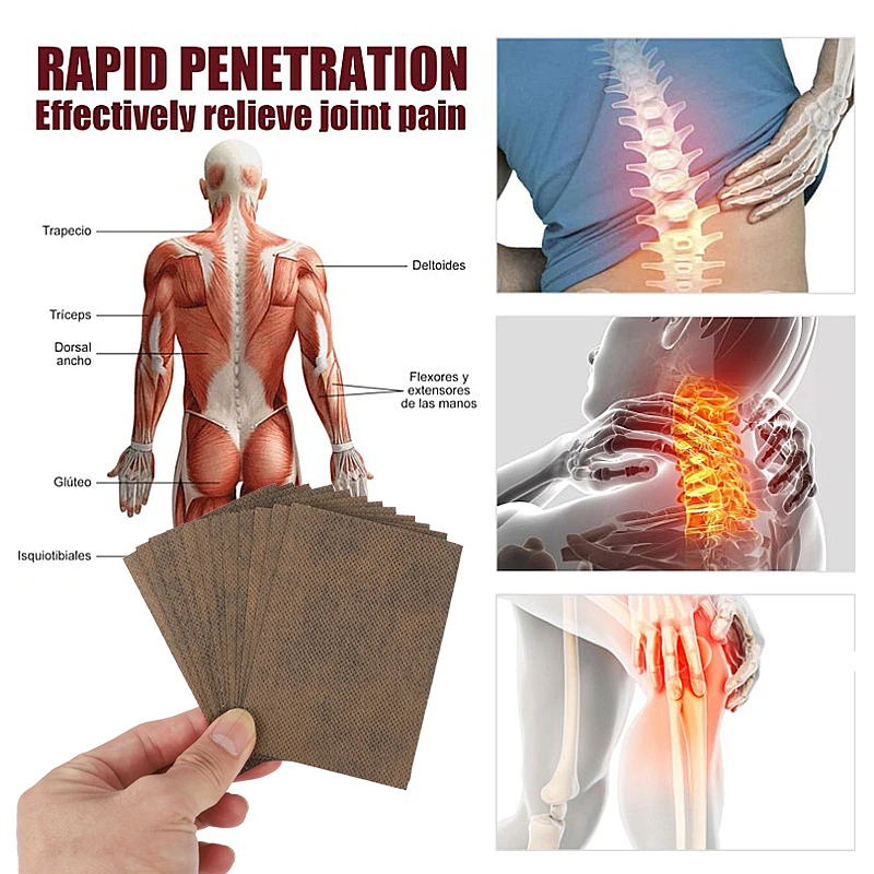 80PCS Shaolin Pain Relief Patch Rheumatoid Arthritis Plaster Body Neck Back Joint Painkiller Adhesive Stickers Health Care pain relief patch
