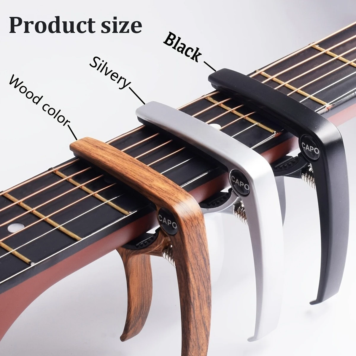 1pc Aluminum Alloy Guitar Capo Quick Change Capo for Acoustic Electric Guitar Precise Tuning & Easy Clamp Durable