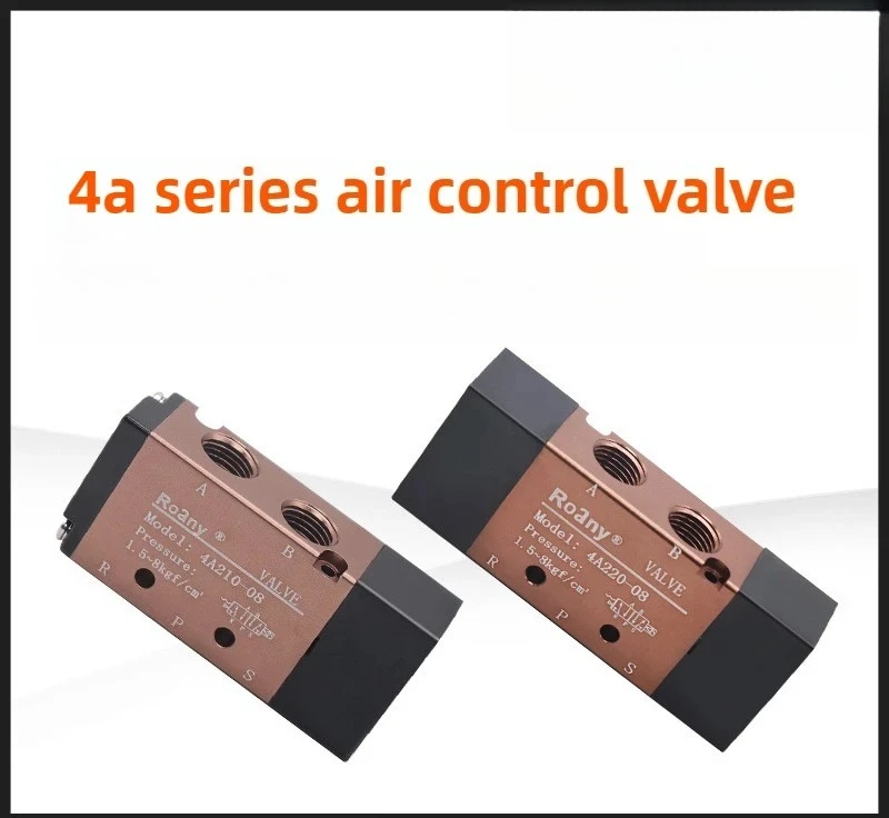 4A220-08 5/2 Way Double Pilot Air Operated Valve Pneumatic Control Valve for Automation & Cylinder Systems