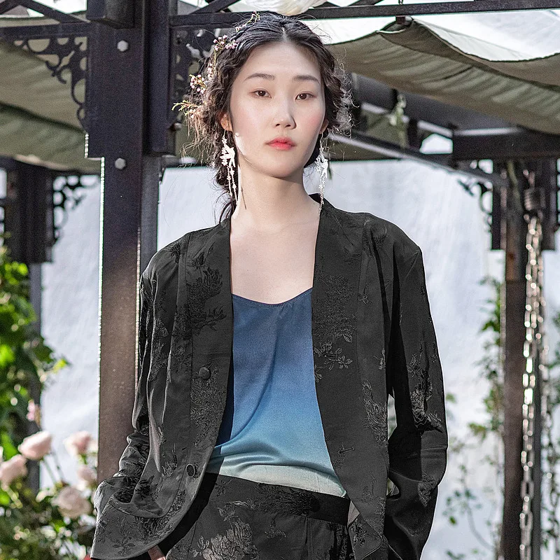A Life On The Left 여성용 블레이저 긴팔 V넥 슬림핏 코트, 피닉스 ..