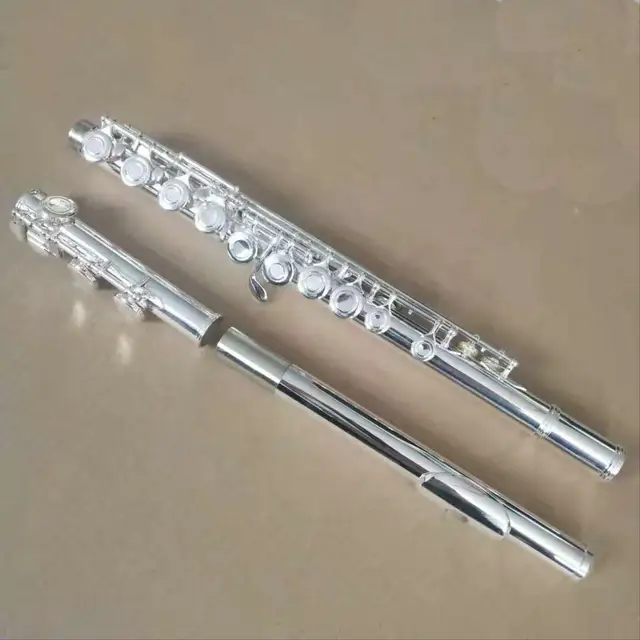 silver plated C Yamaha flute