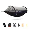 Outdoor Anti-Rollover Hammock, Sunshade and Mosquito Proof, Single and Double Camping Hammock with Mosquito Net 6