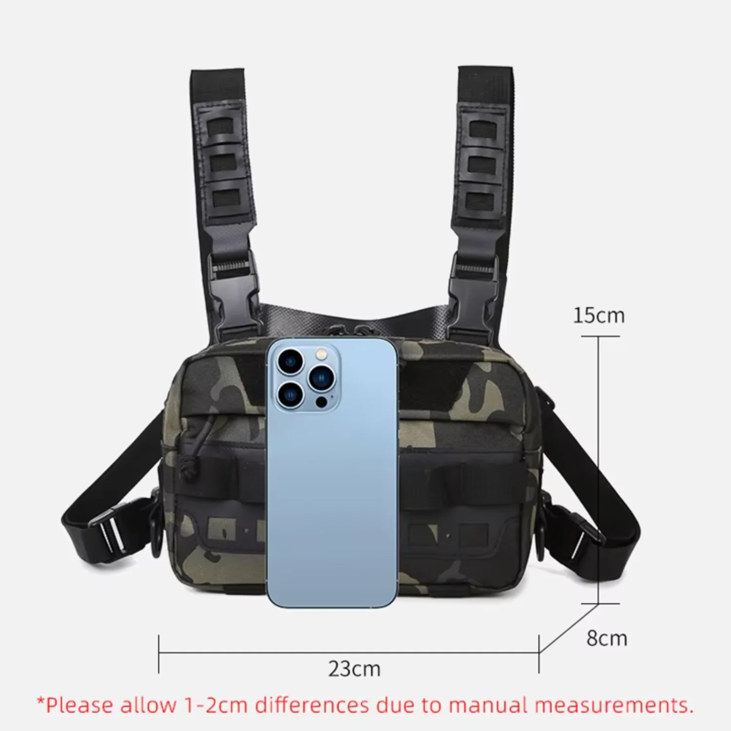 Fishing Tackle Chest Rig Backpack Fanny Pack Fishing Lures Utility Outdoor Camping Hiking Shoulder