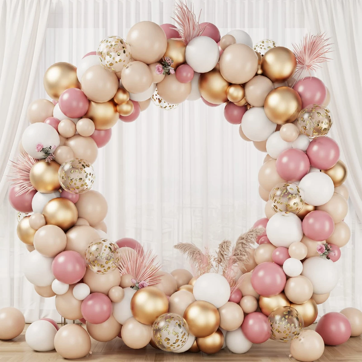 Balloon arch kit tender orange pink macaron balloon garland arch kit birthday party decor kids wedding birthday party supplies baby shower ballon