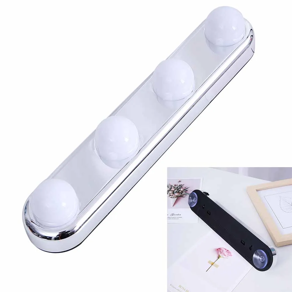 

High Quality Practical Universal Mirror Light LED Mounting Portable Suction-Cup USB Attached For Grooming Lamps