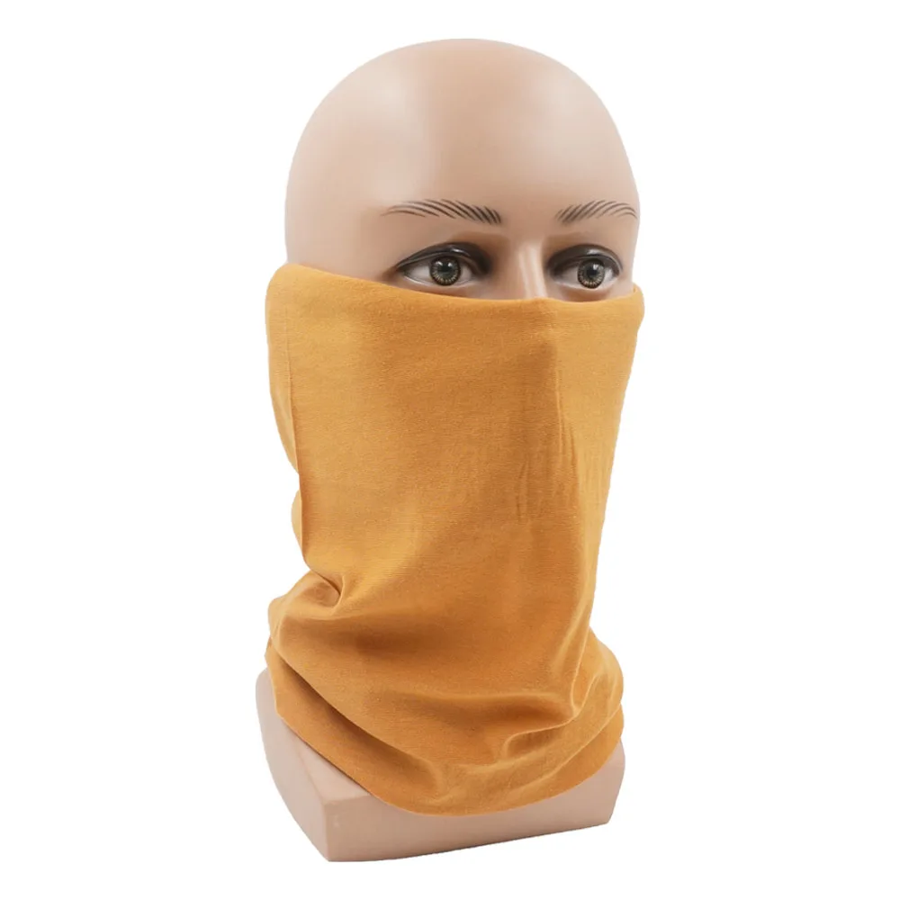 Neck Gaiter Scarf Cotton Head Wrap 55 Solid Colors Outdoor Sports Headband Women Summer Bandana Men Dustproof Fishing Face Shields Tube Scarf Neck Gaiter DC001-055