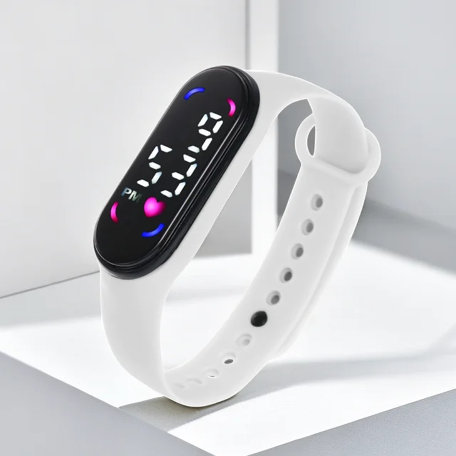 Fashion Waterproof Women Watches for Kids Girls Touch LED Sport Digital Bracelet Electronic Children Clock Boys Toys Gift 3
