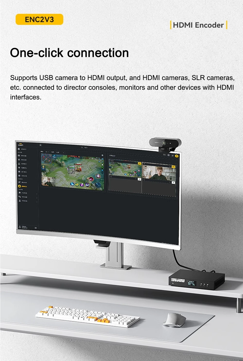 Link Pi ENC2_V3 4K Video Codec 2-channel HDMI Encoder/Decoder, SRT NDI, RTMP Liv