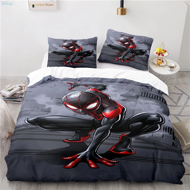 Spider Man Printed Duvet Cover Sets with Pillowcase Adult Children Classic Cartoon 3d Bedding Sets Bedroom Decor Queen King Size