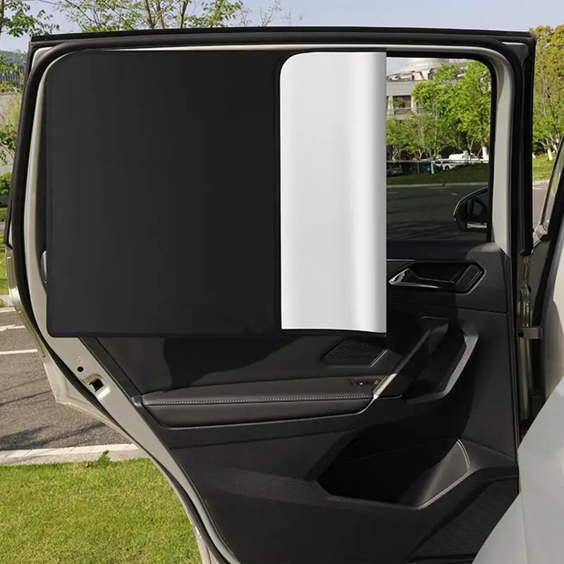 Auto Raam Hordeur Covers Voor/Achter Zijraam Uv Zonneschijn Cover Schaduw Auto Klamboe Auto Interieur Accessoires Magnetisch