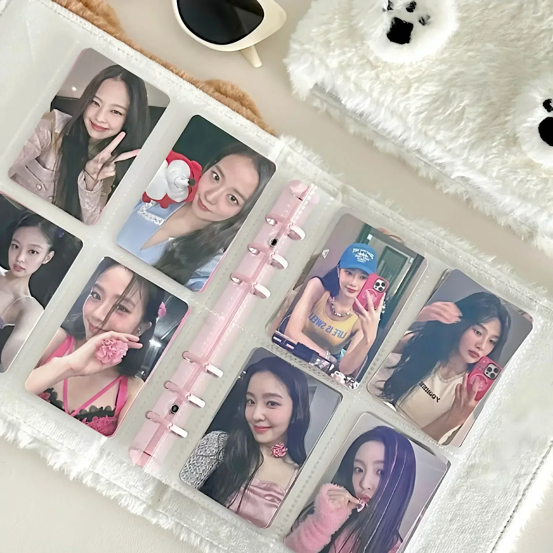 IFFVGX A6 Binder Photocard Holder Kpop Idol Photo Album Photocards Collect Book Kawaii Plush Student School Notebook Stationery