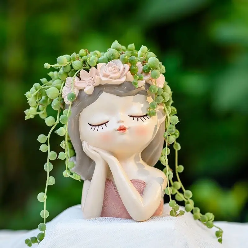 Enchanting Fairy Succulent Flowerpot Ornament